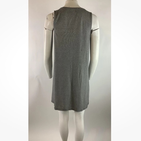 Madewell Sz M Jersey Pullover V Neck Casual Dress Gray Viscose Elastane - Picture 4 of 6
